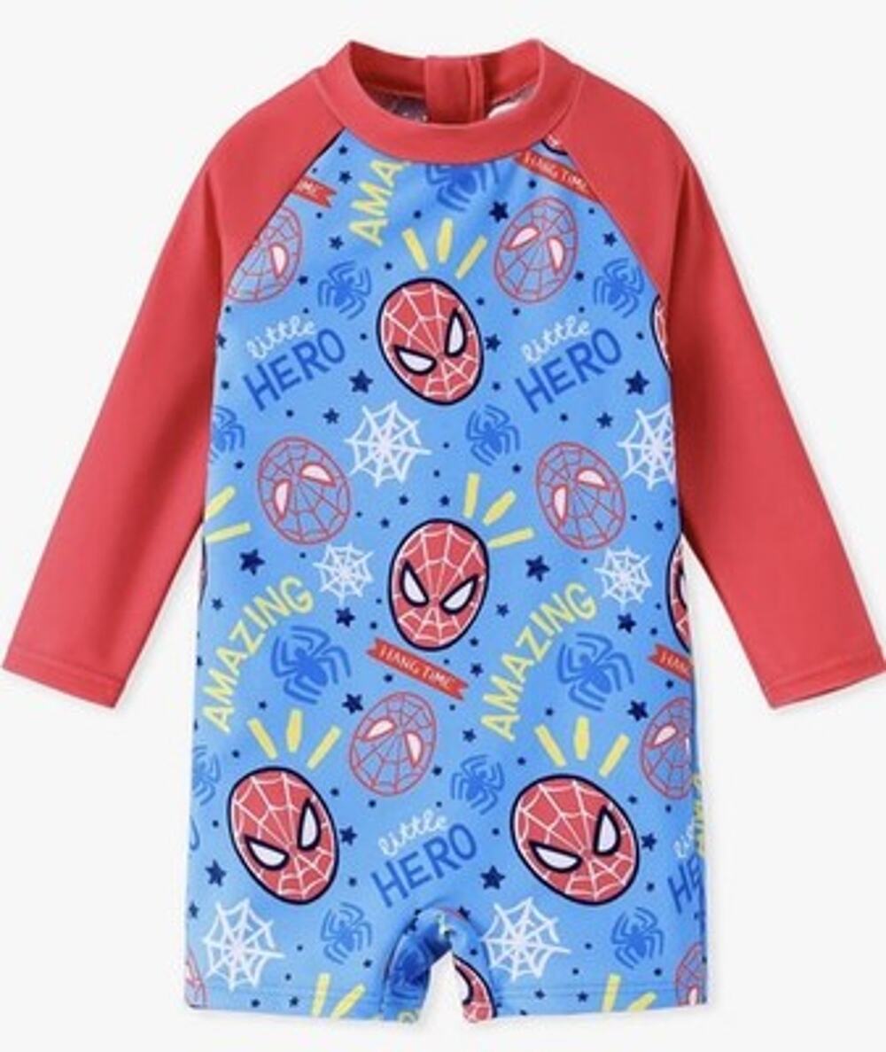 Disney Baby Spiderman Swimsuit Infant Toddler Bathing Suit Rash Guard 6/9 Month